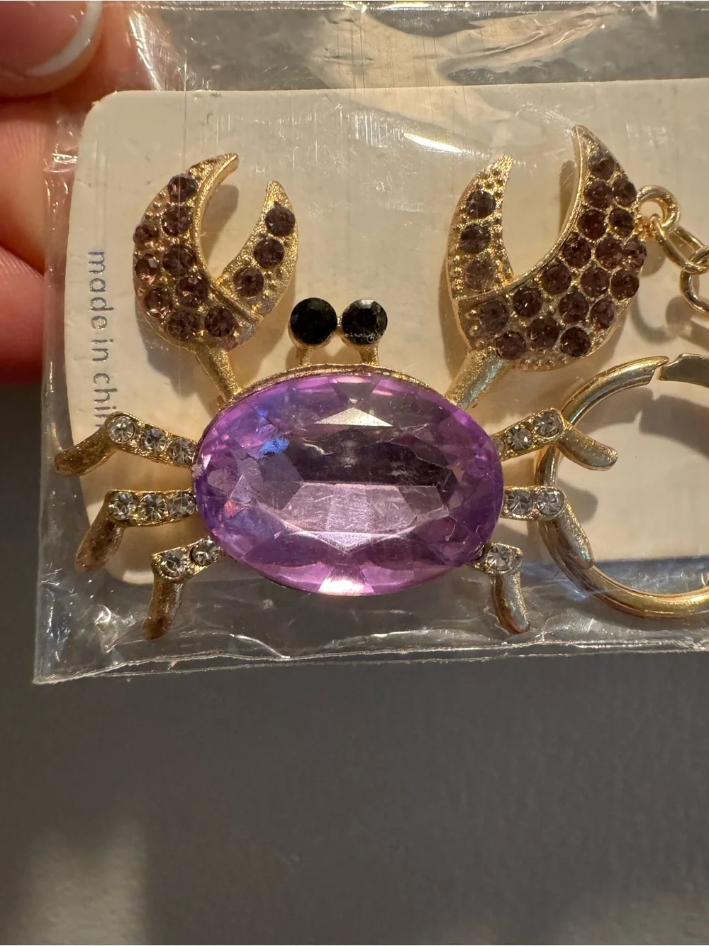 Mint purple crab